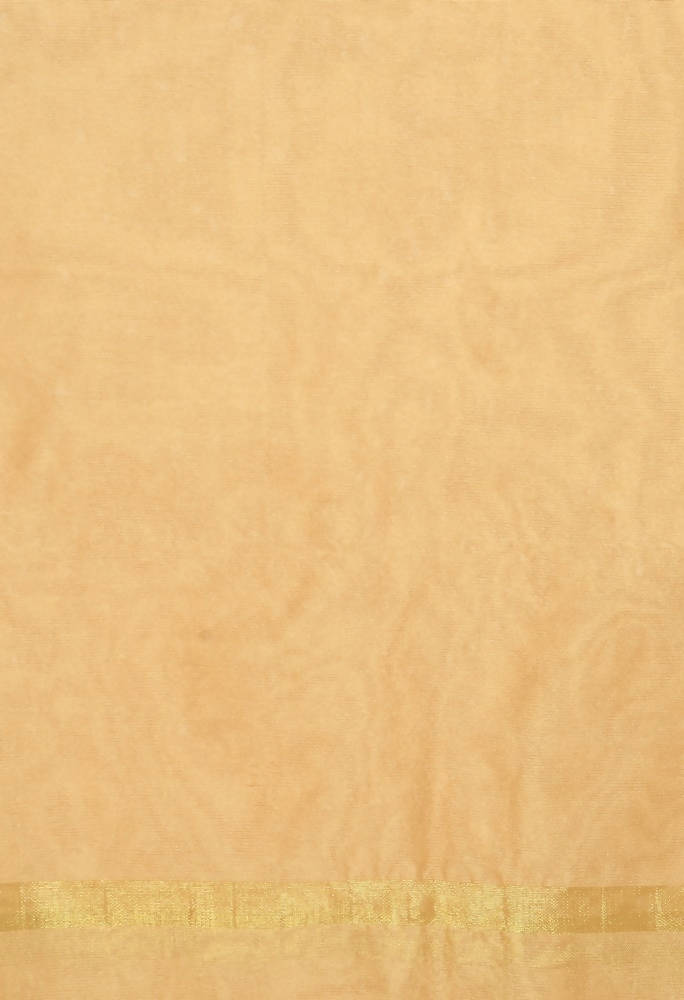 Golden Banarasi Piping Dupatta in Chanderi Silk