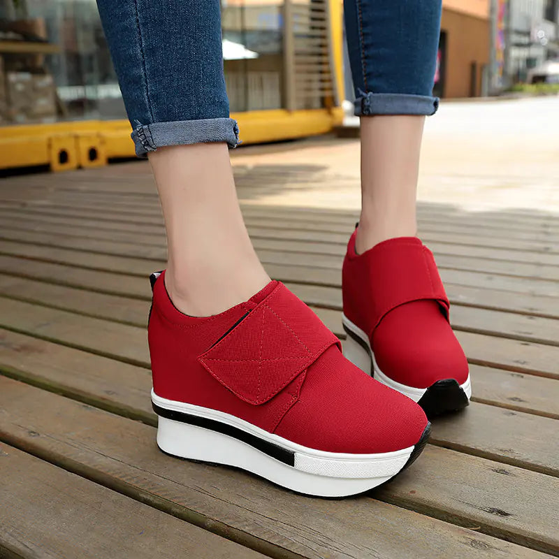 Korean Style Thick Sole Platform Shoes with Height Increase