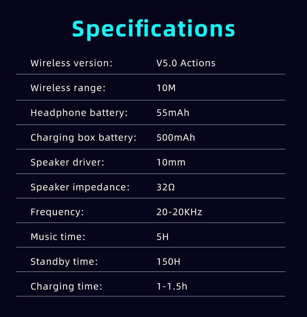 Wireless Gaming Earbuds with Microphone, Low Latency Sports Headset