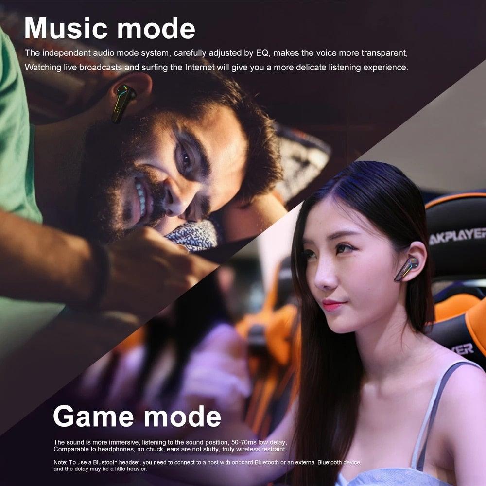 Wireless Gaming Earbuds with Microphone, Low Latency Sports Headset