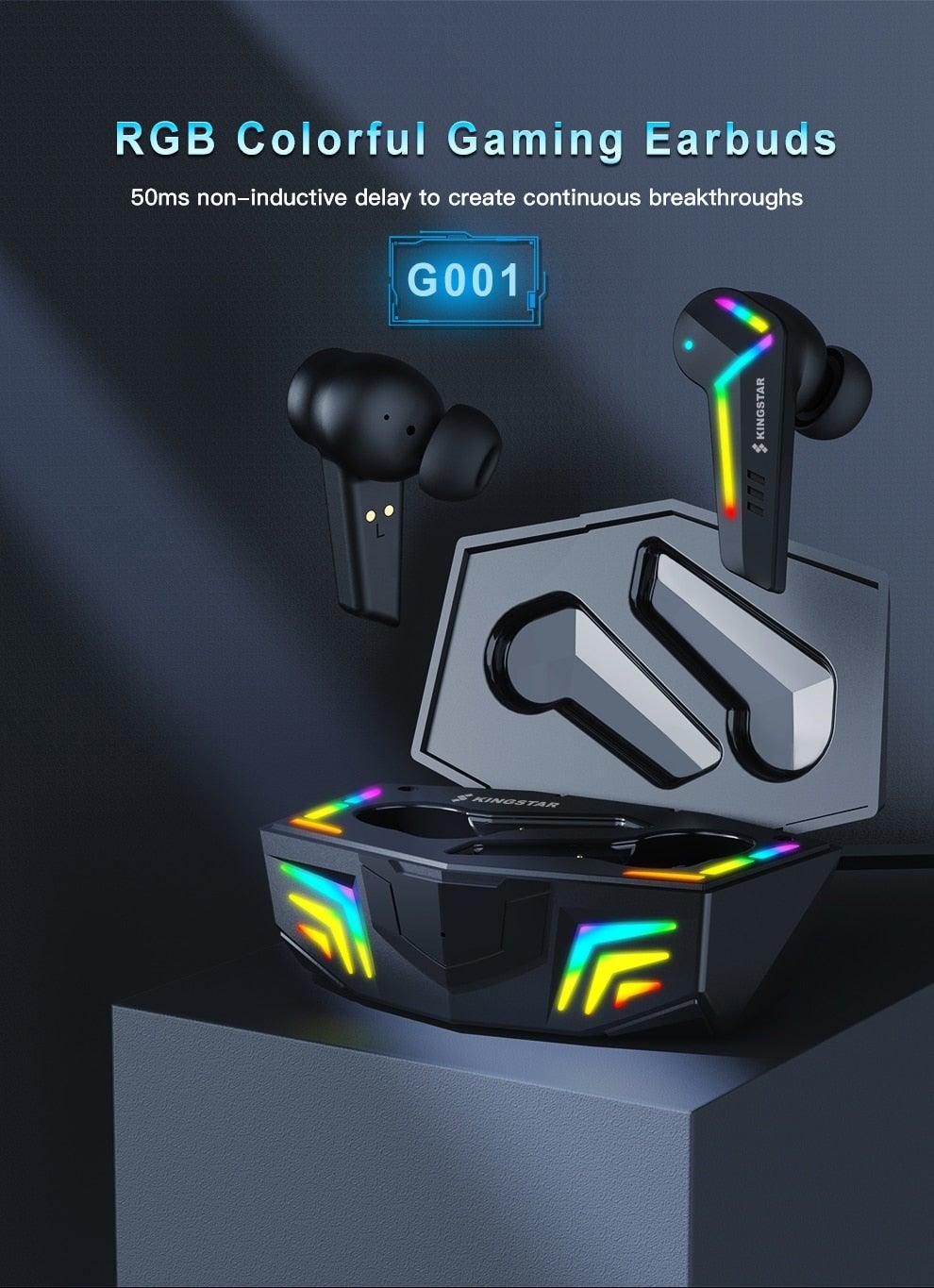 Wireless Gaming Earbuds with Microphone, Low Latency Sports Headset