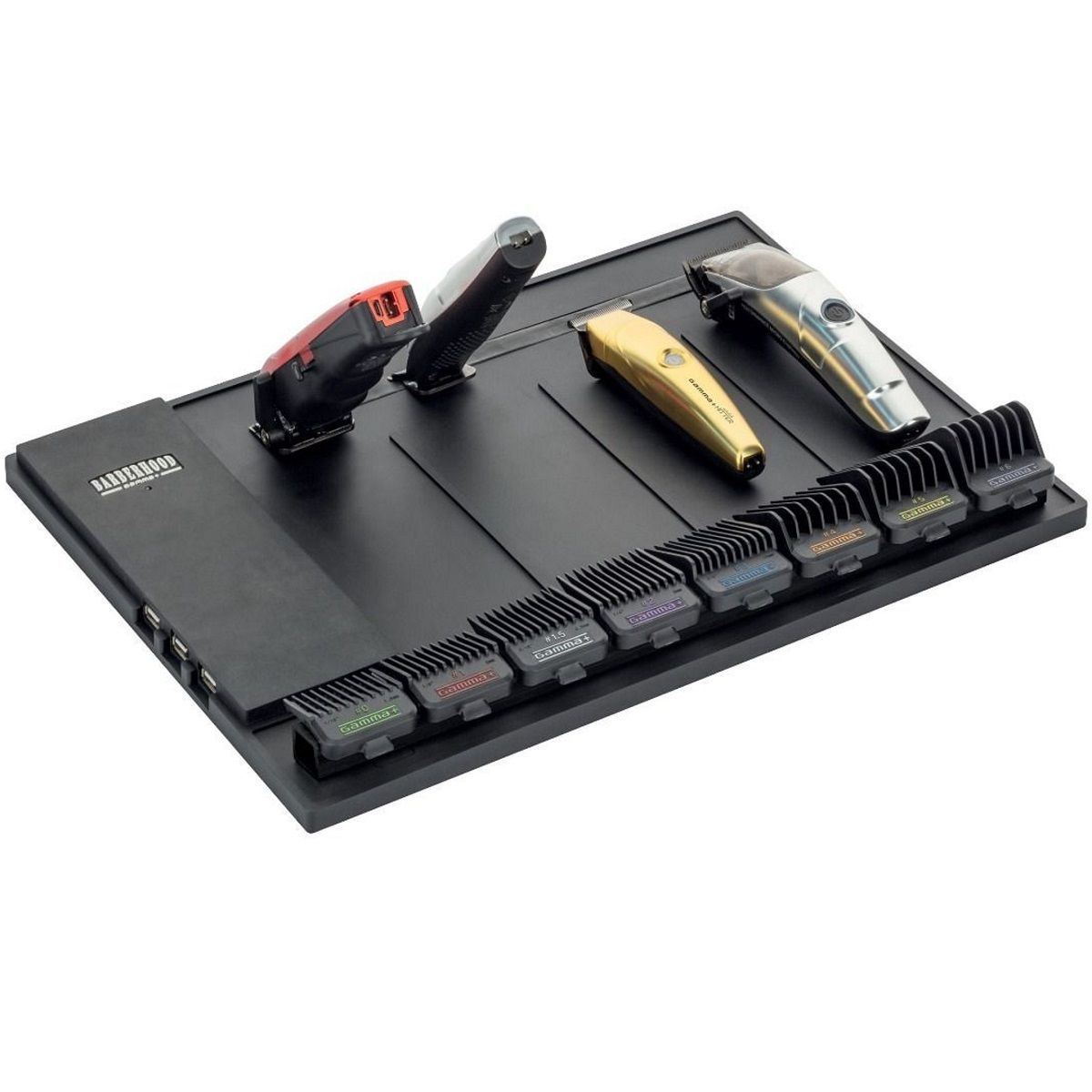 Magnetic Mat Station Organizer for Professional Barber Clippers