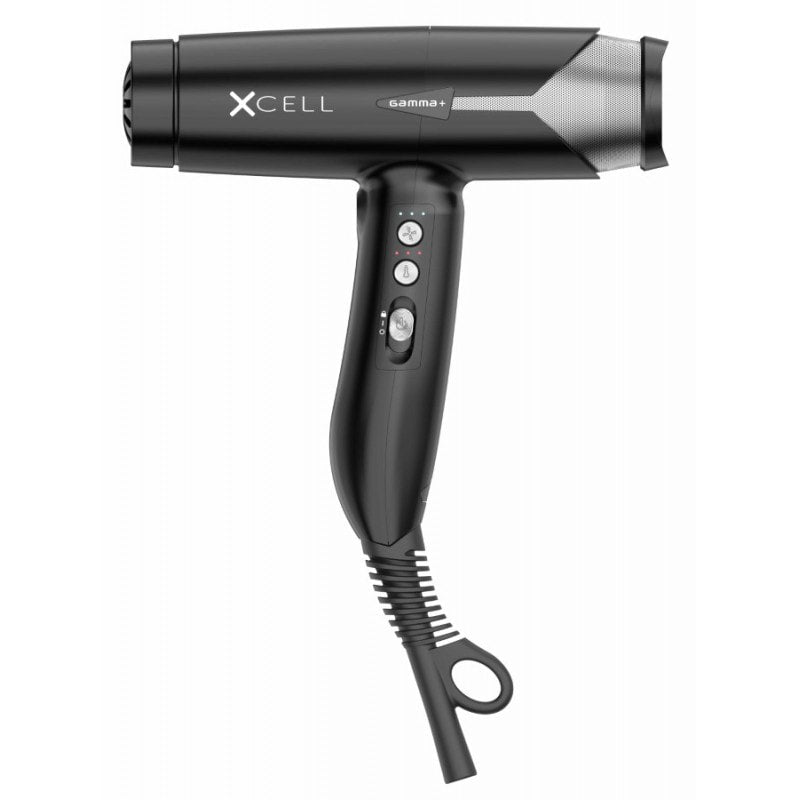 Gamma+ Xcell professional high-tech hair dryer in a sleek, ergonomic design