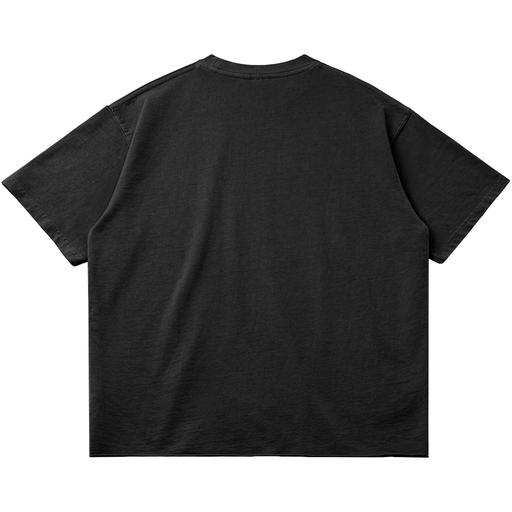 Heavyweight Black Basketball Graphic Streetwear Tee 260 GSM Cotton