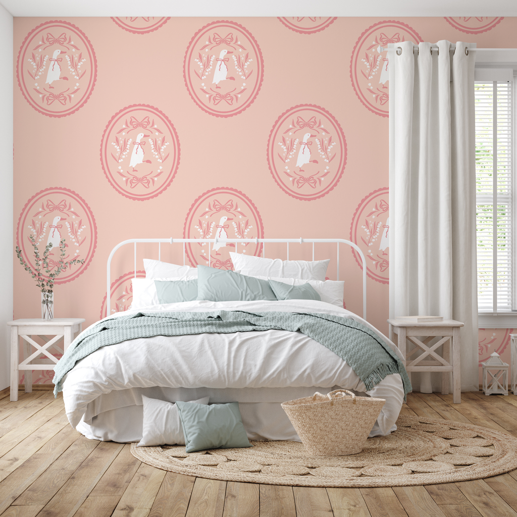 Gemima Vintage-Inspired Cottagecore Removable Wallpaper