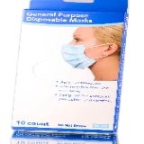General Purpose Disposable Face Mask by VIP Extensions in a secure, breathable fit