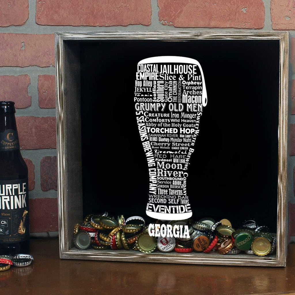 Georgia Beer Typography Shadow Box