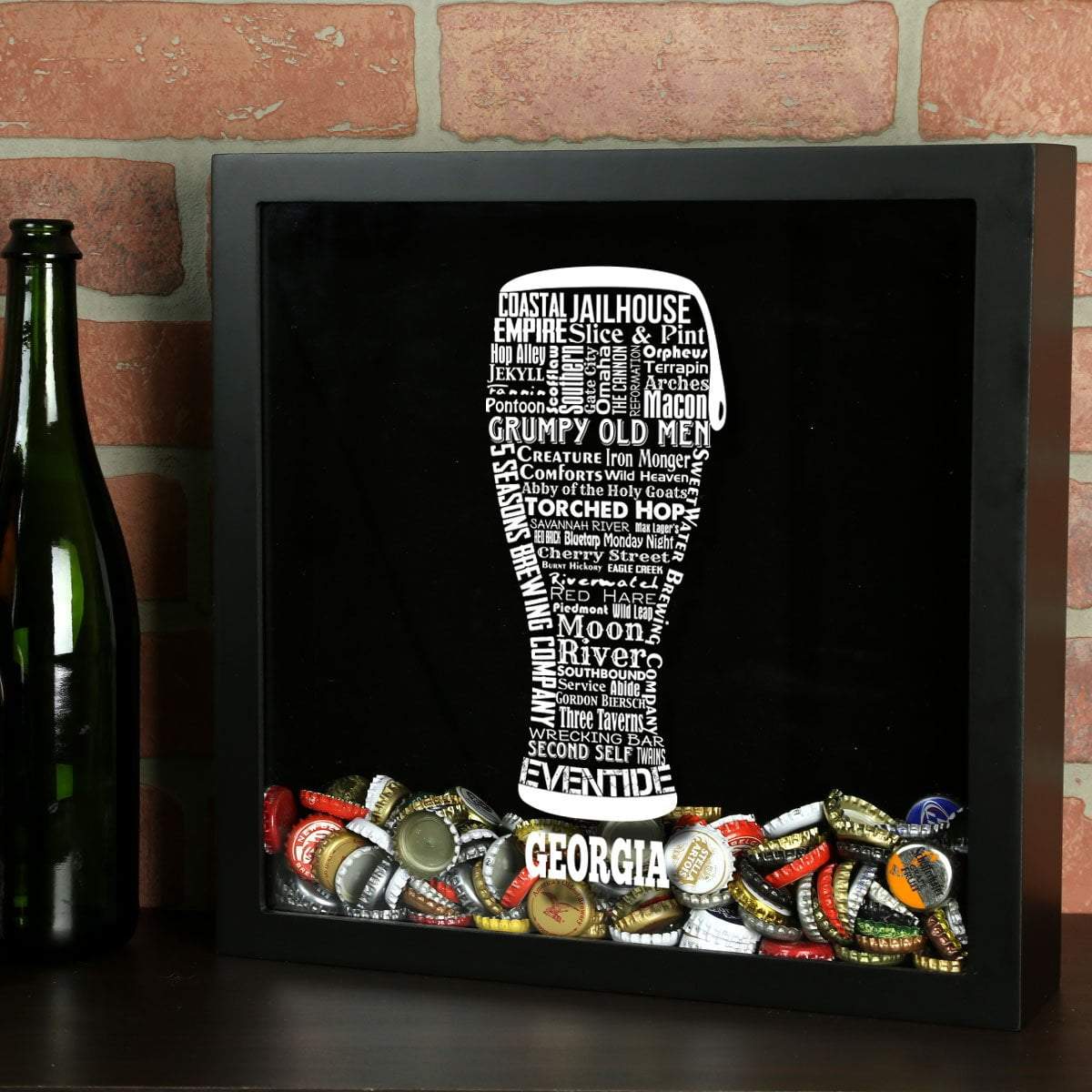 Georgia Beer Typography Shadow Box