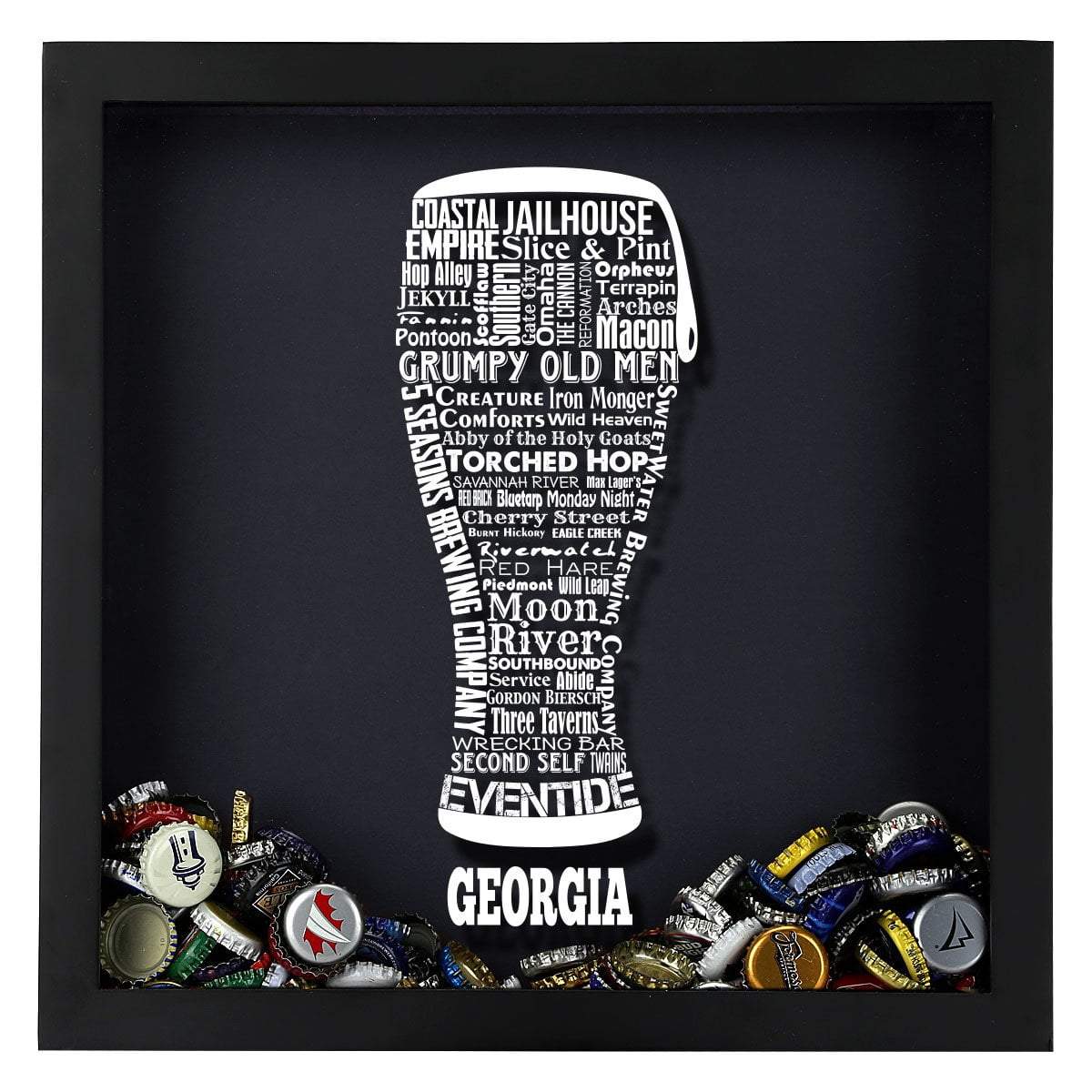 Georgia Beer Typography Shadow Box