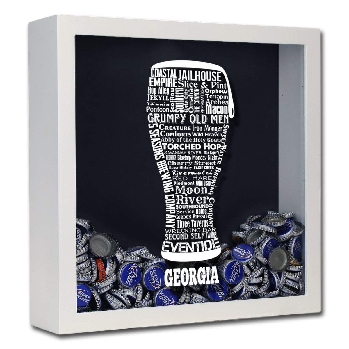 Georgia Beer Typography Shadow Box