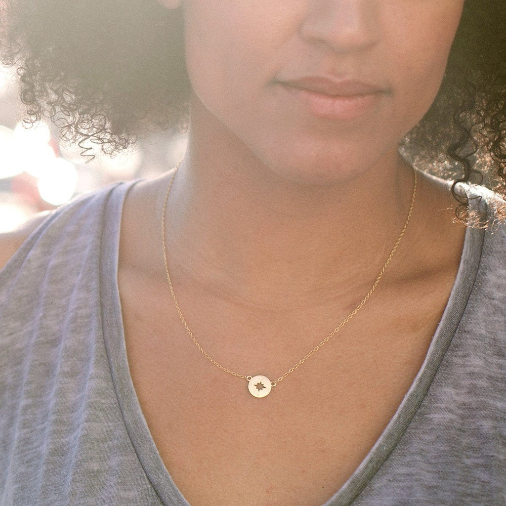 Georgia Compass Pendant Necklace