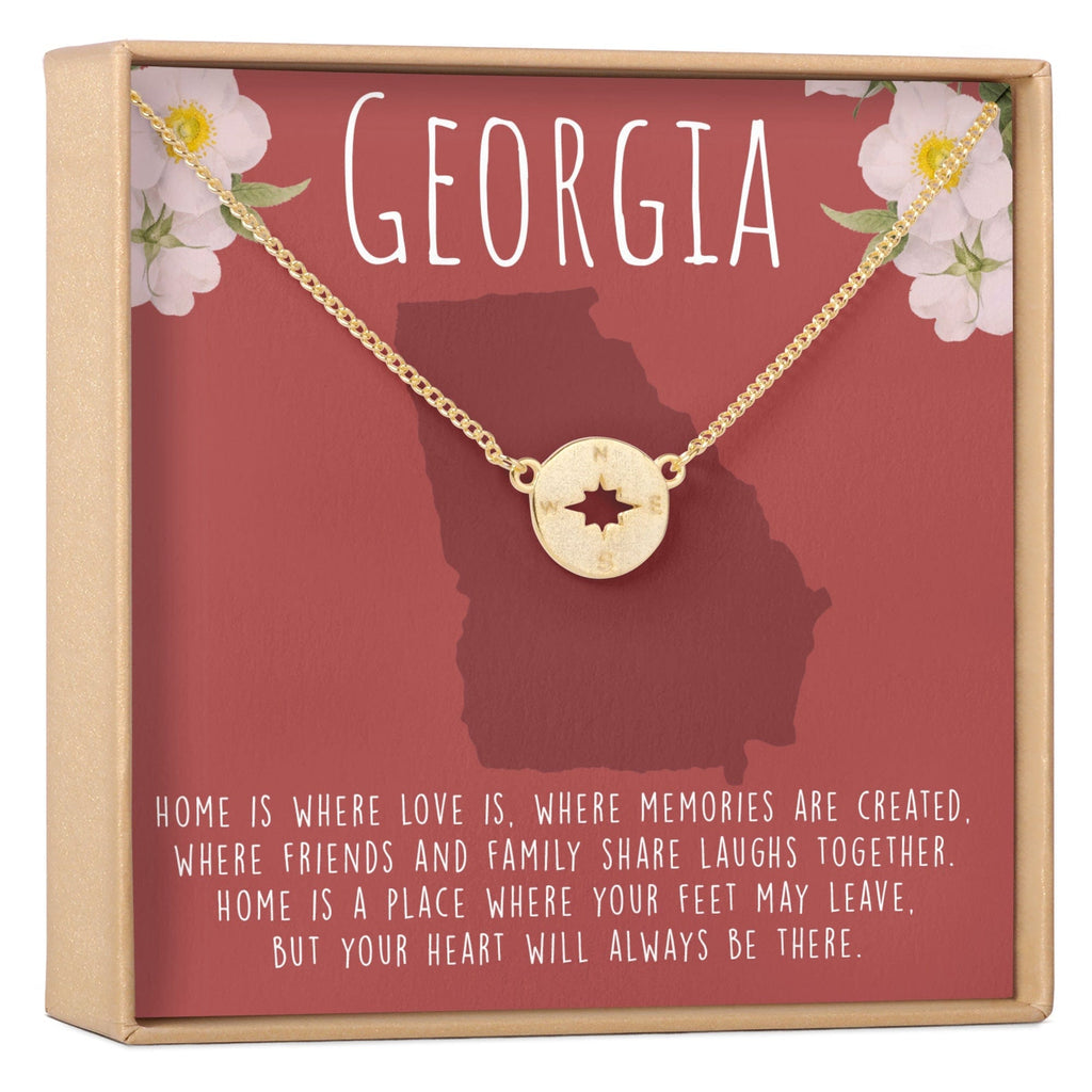 Georgia Compass Pendant Necklace