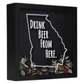 Georgia Drink Beer From Here Beer Cap Shadow Box