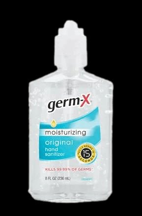 Germ-X Original Hand Sanitizer 8 oz bottle with a white dispensing pump