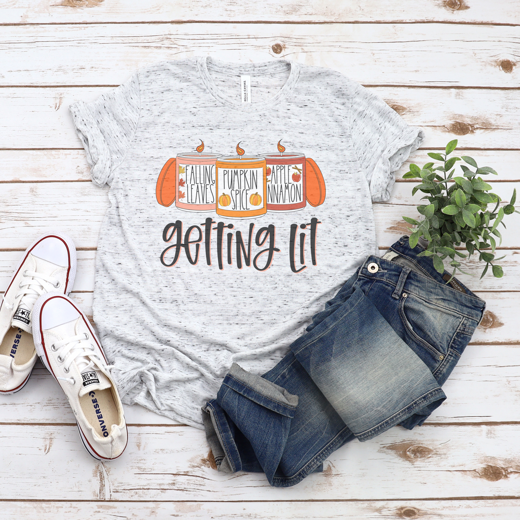Getting Lit Fall Candles Tee