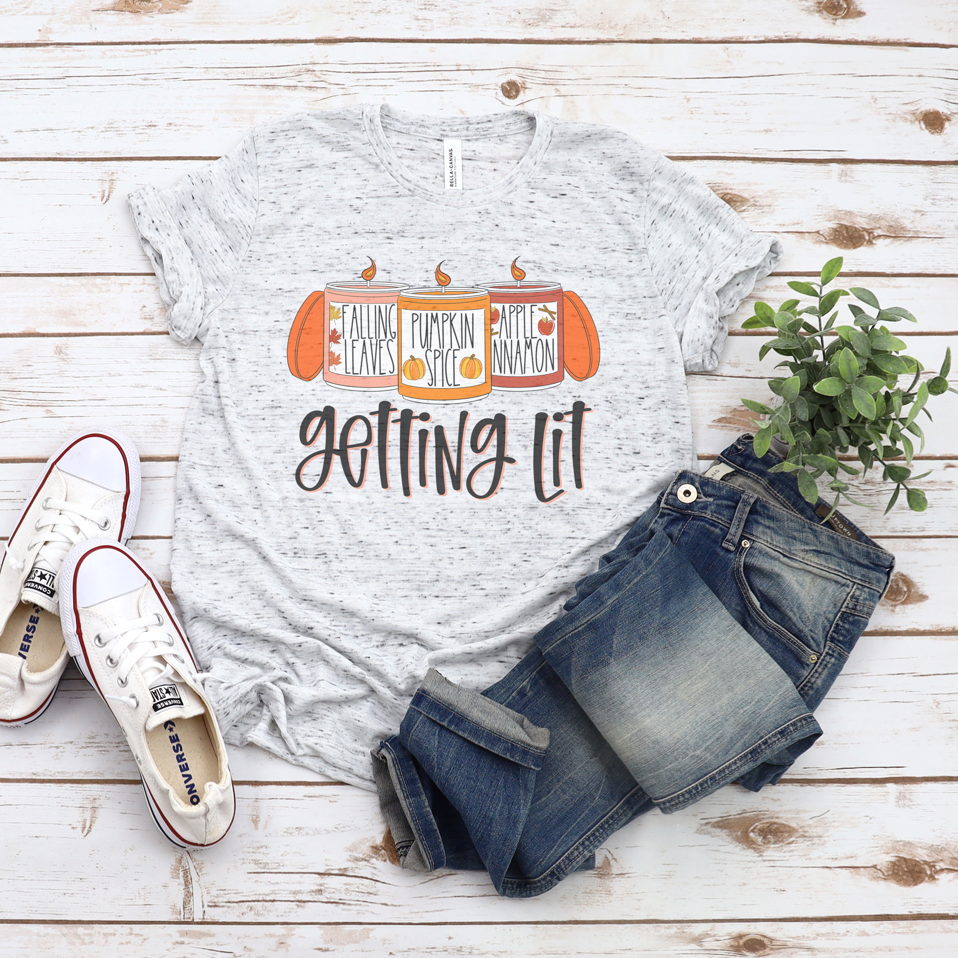 Getting Lit Fall Candles Tee