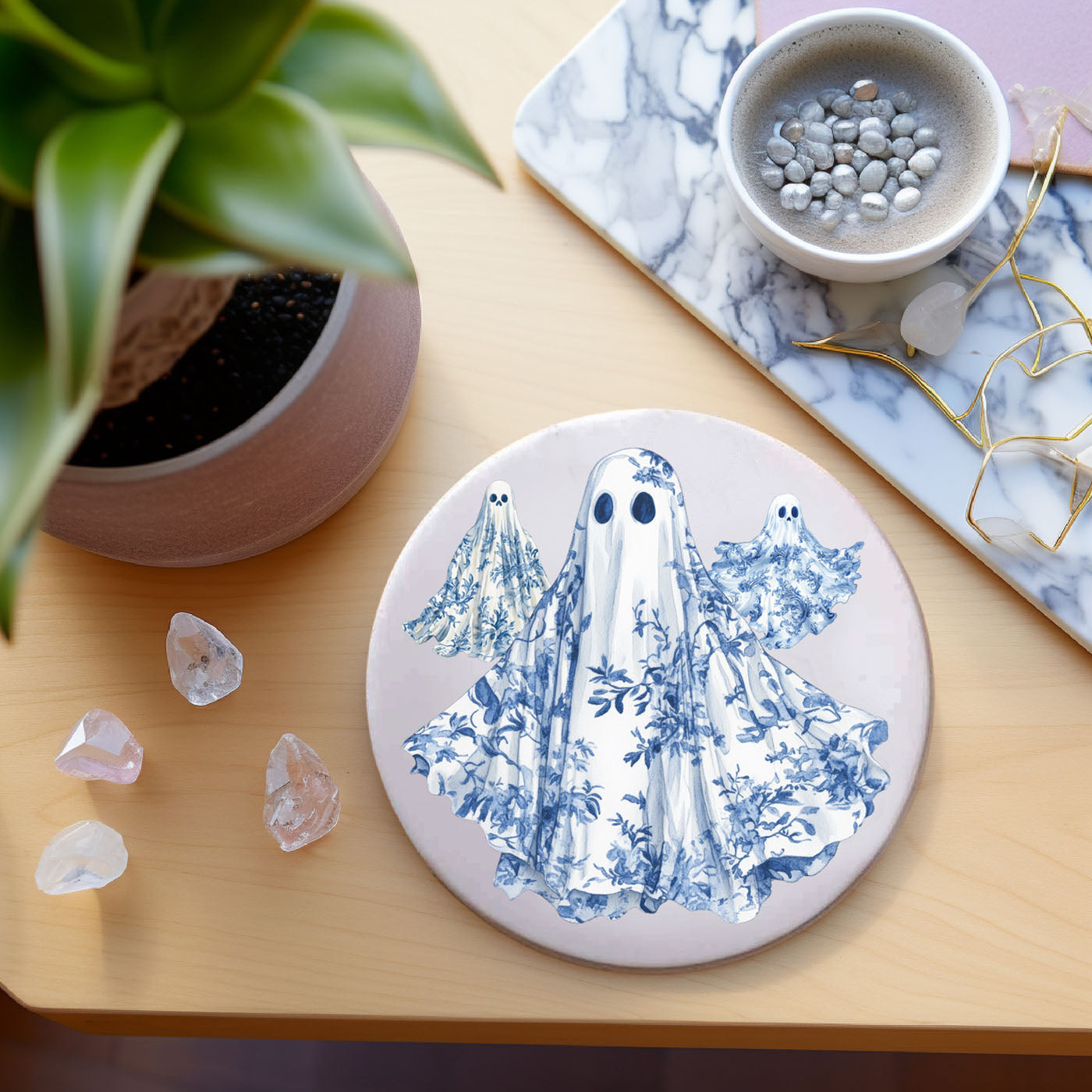 Chinoiserie Halloween Coasters