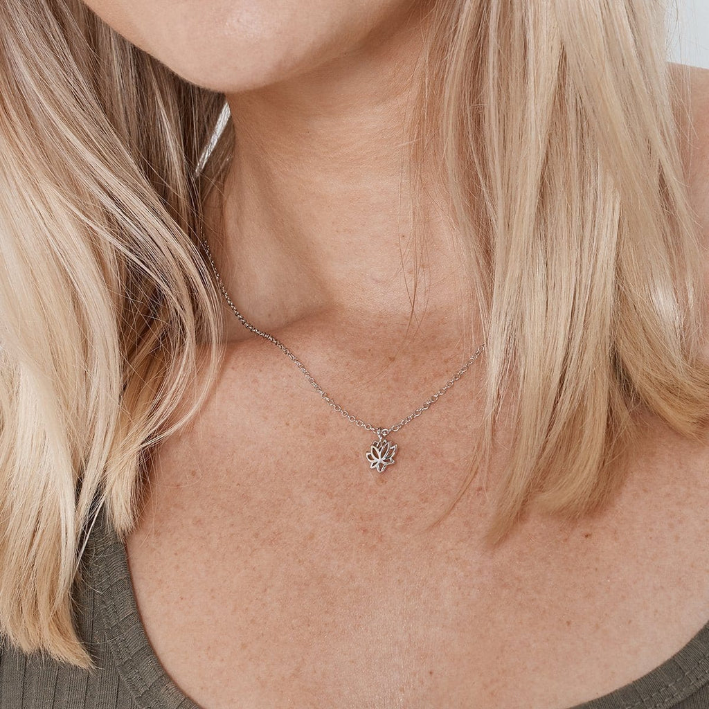 Gifts for Women with Cancer Lotus Necklace