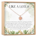 Gifts for Women with Cancer Lotus Necklace