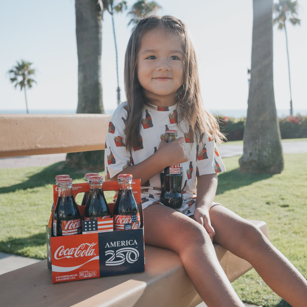 Girl's Bamboo Short Set | Fries & Cola