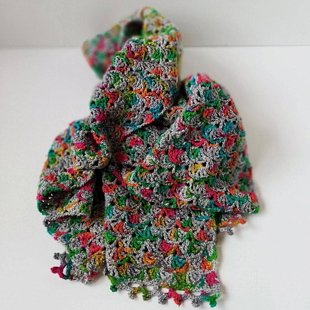 Gleeful Hummingbirds Lace Weight Silk Crochet Wrap Kit