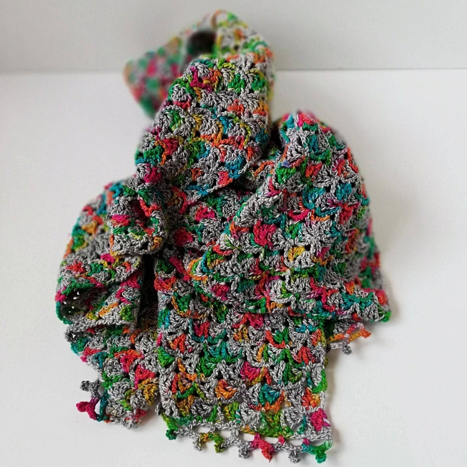 Gleeful Hummingbirds Lace Weight Silk Crochet Wrap Kit