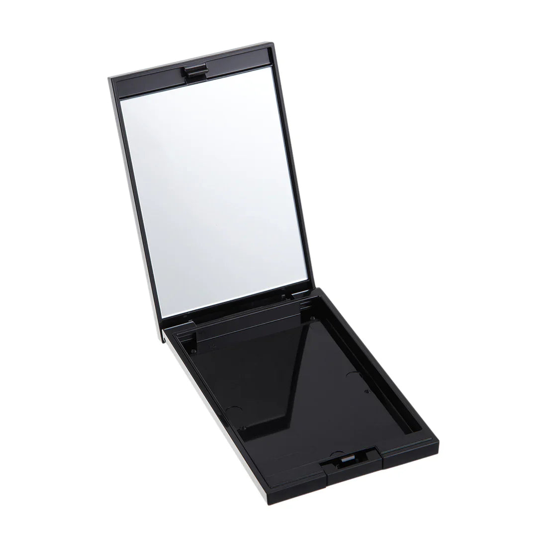 Sleek, black, minimalist Grande refillable artist palette for makeup by Surratt Beauty