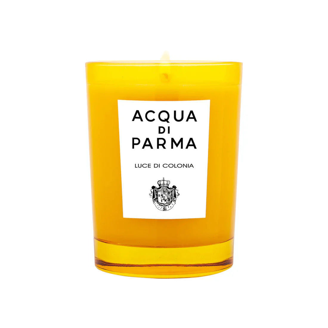 Luce Di Colonia Citrus Scented Candle in Vibrant Yellow Glass 200g