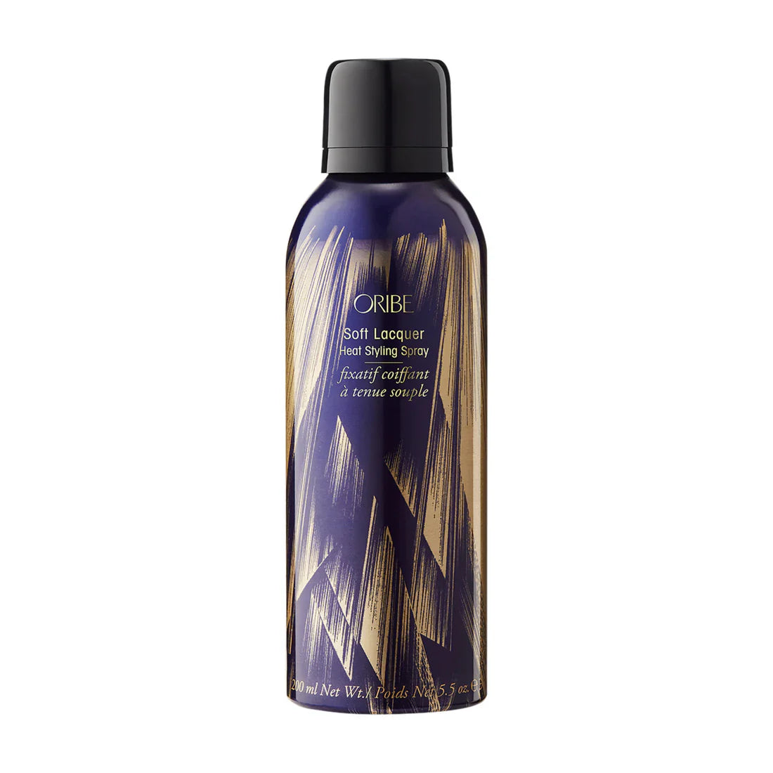Oribe Soft Lacquer Heat Styling Spray 5.5oz in blue and gold packaging