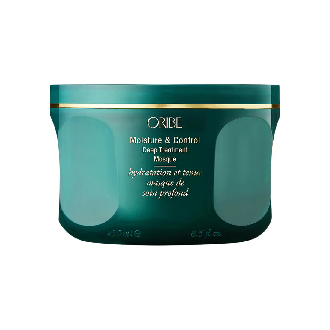 Oribe Moisture and Control Deep Treatment Masque 8.5 OZ in elegant teal and gold packaging