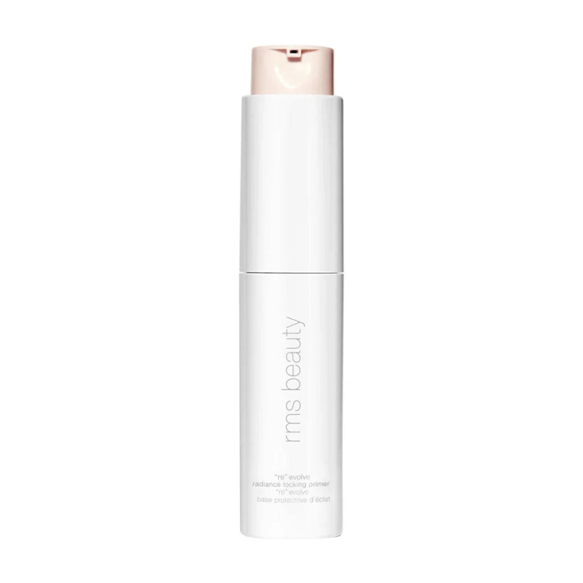 ReEvolve Radiance Locking Primer bottle in white and pale-pink packaging