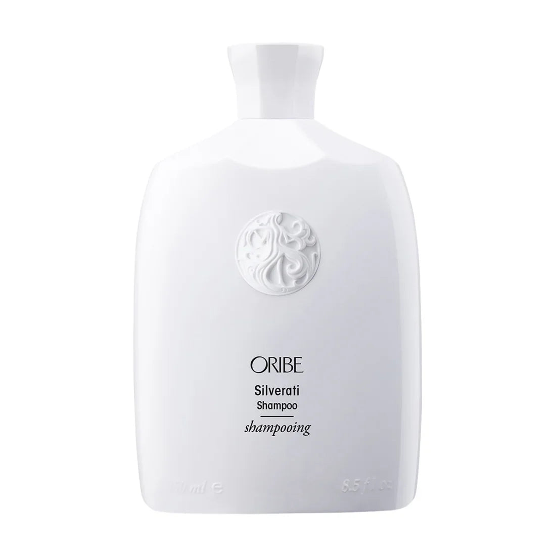 Oribe Silverati Shampoo 8.5 fl. oz. bottle in minimalist white packaging