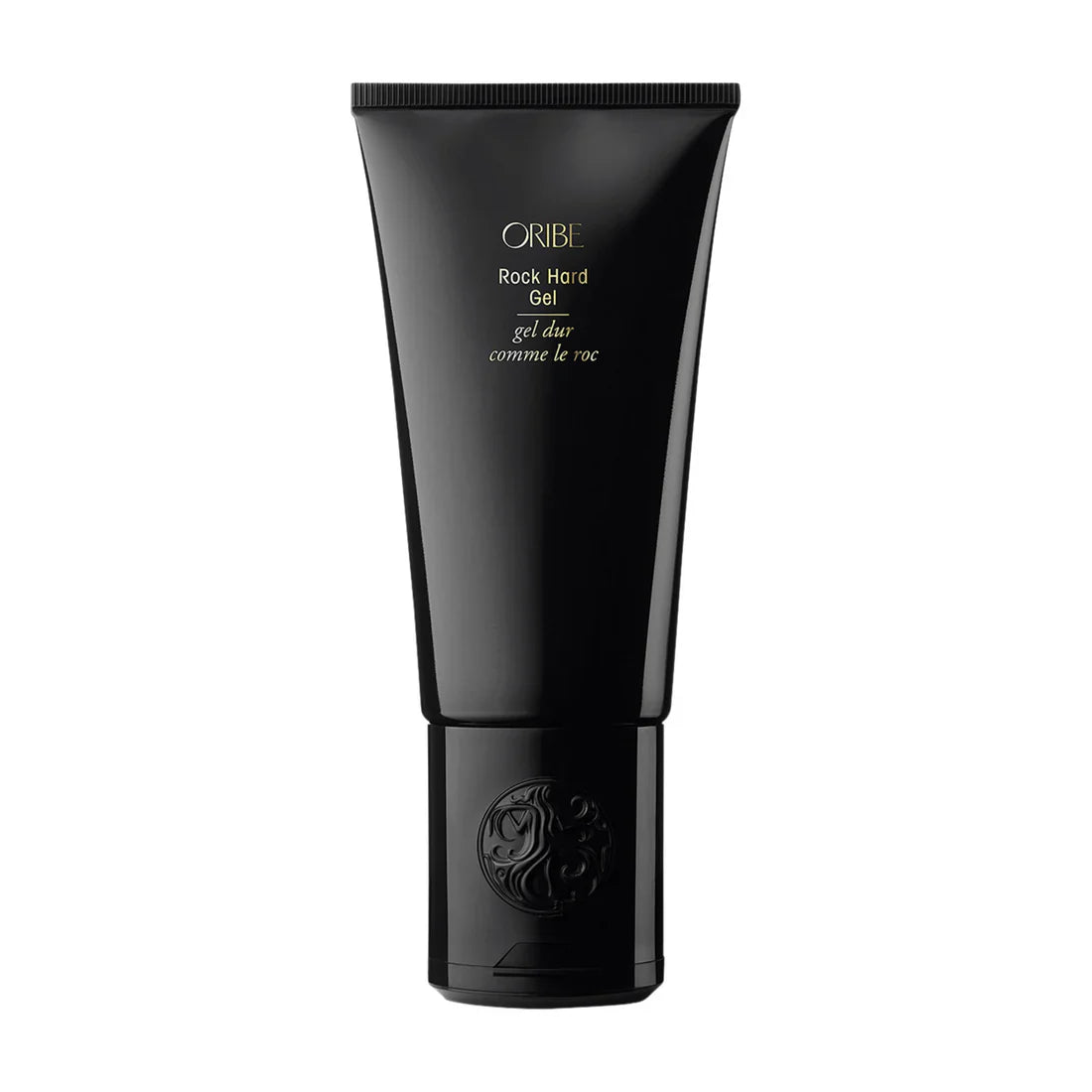 Oribe Rock Hard Gel 3.4 OZ in black packaging for firm hold hair styling