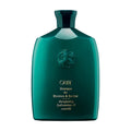 Green 8.5 oz bottle of Oribe Shampoo for Moisture and Control