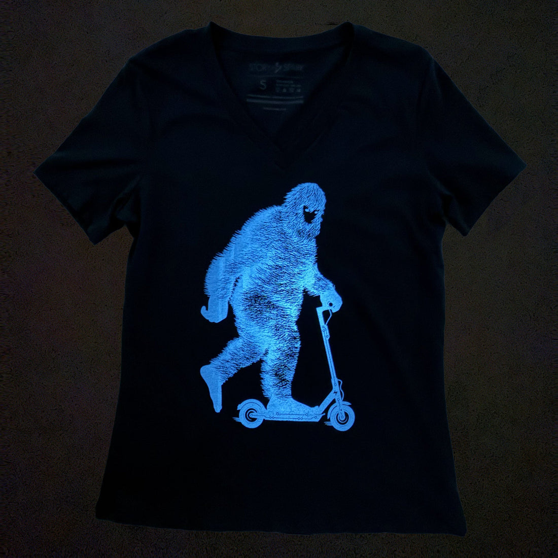 Women's Glow in the Dark V-Neck Tee