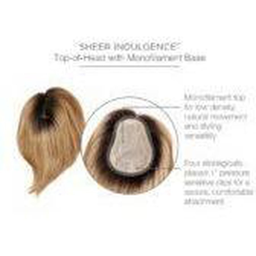 Go All Out 10 Inch Hair Topper with Pear-Shaped Monofilament Base