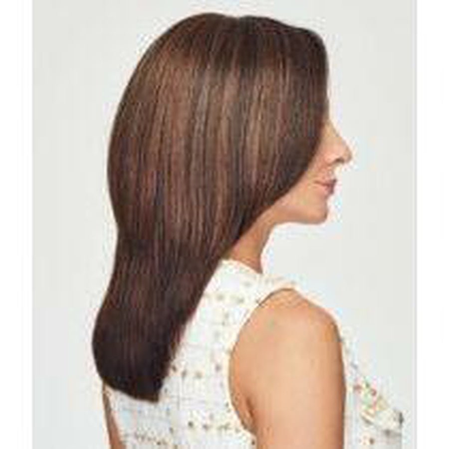 Go All Out 10 Inch Hair Topper with Pear-Shaped Monofilament Base