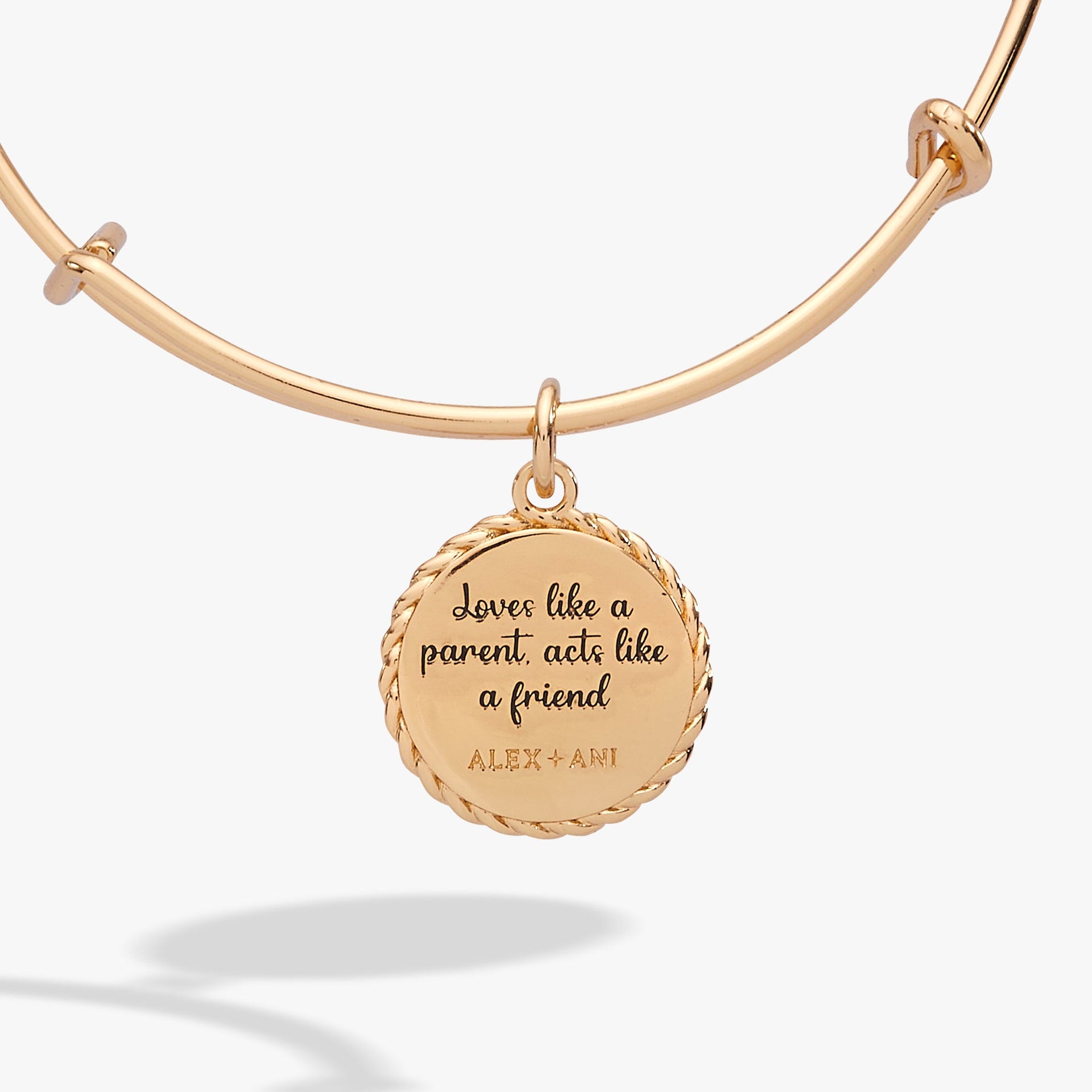 Godmother Charm Bangle Bracelet in Gold and Silver Tone