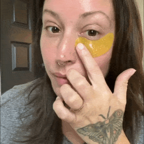 24K Gold Glow Under Eye Gels for Puffiness and Dark Circles - Image 2