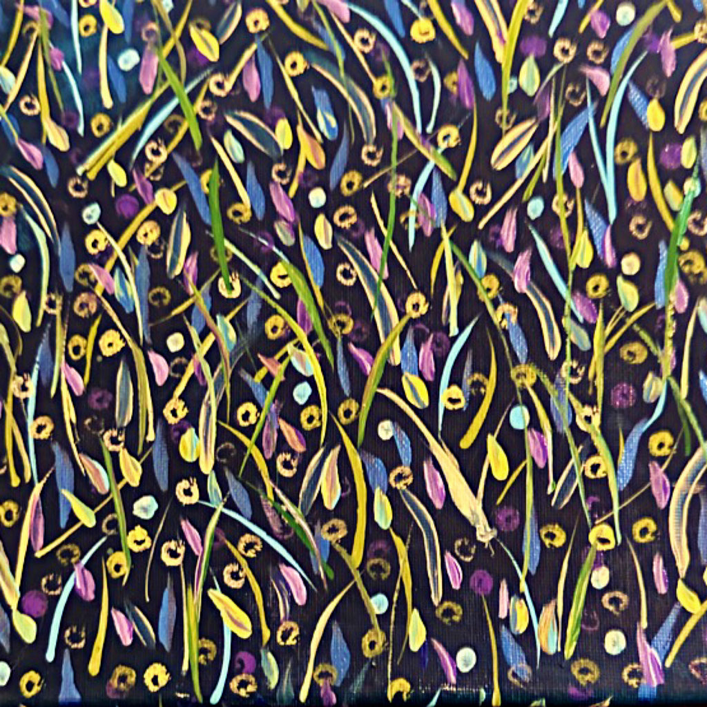 Golden Dots on Navy Kids' T-Shirt