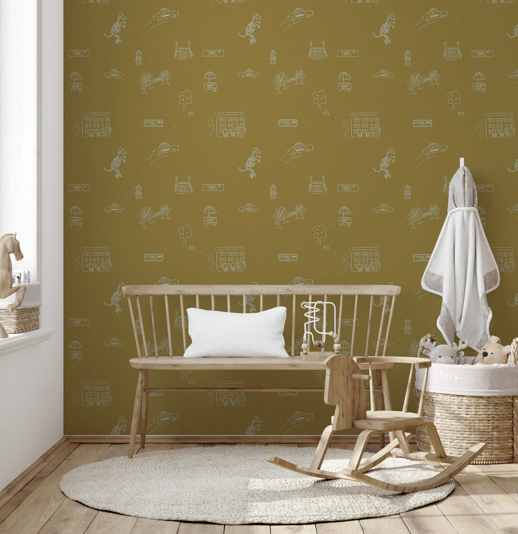 Manhattan Wallpaper by The Lil Dills Shop