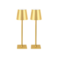 Rechargeable Touch Lamps in Gold (set of 2)