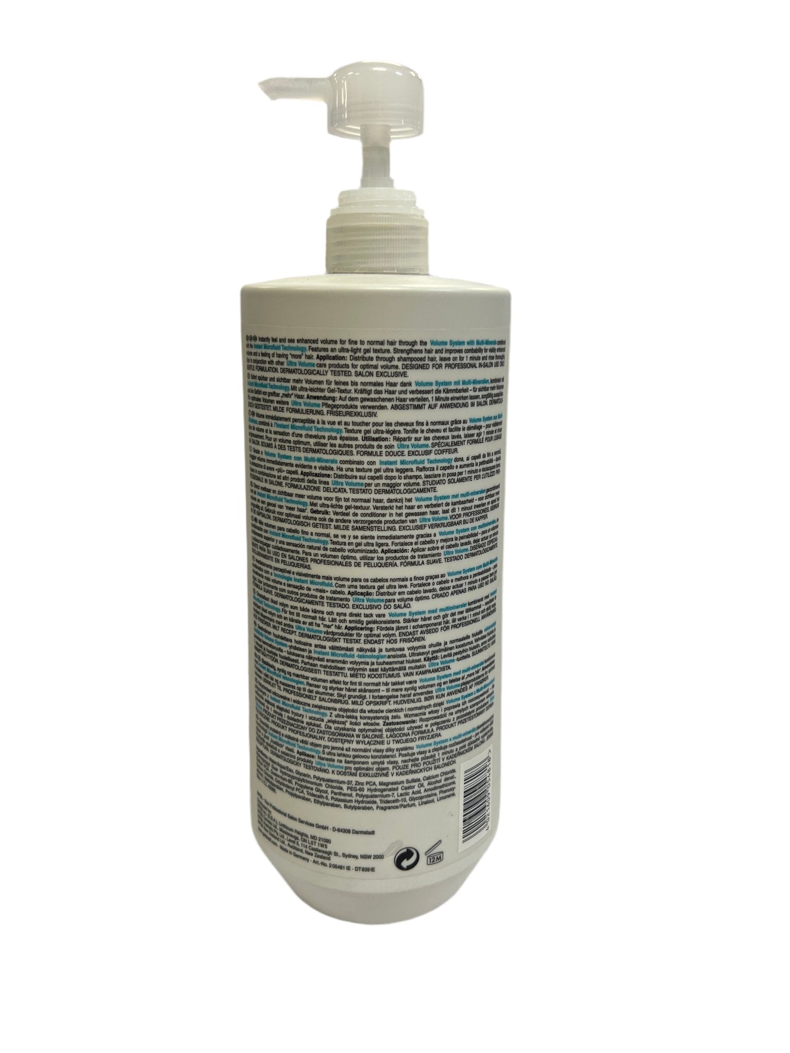 Ultra Volume Gel-Conditioner for Fine to Normal Hair 1.5 L