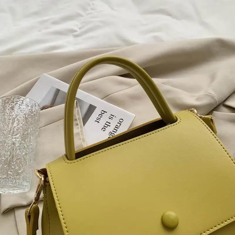 Large Capacity PU Leather Shoulder Bag Elegant Messenger Tote