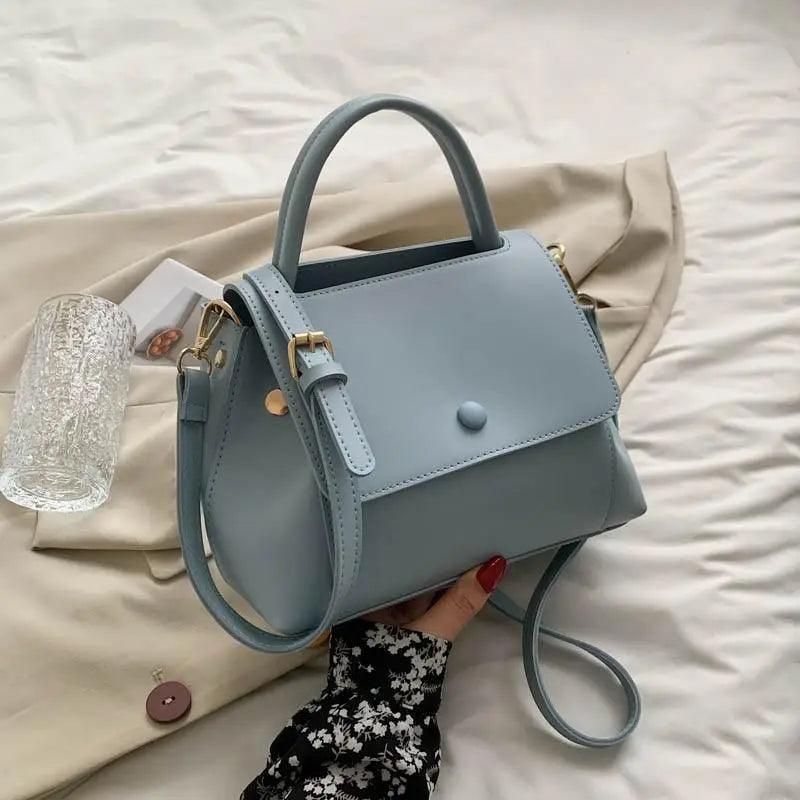 Large Capacity PU Leather Shoulder Bag Elegant Messenger Tote