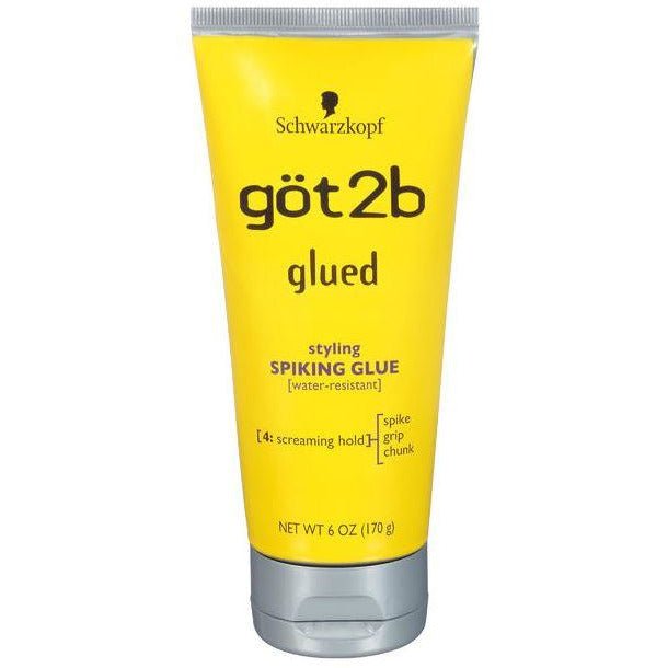 Got2b Glued Spiking Glue Freeze Spray bottle in 6 oz size for maximum hold hair styling
