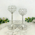 Vibhsa Hurricane  Set of 2 Crystal Candle Holder