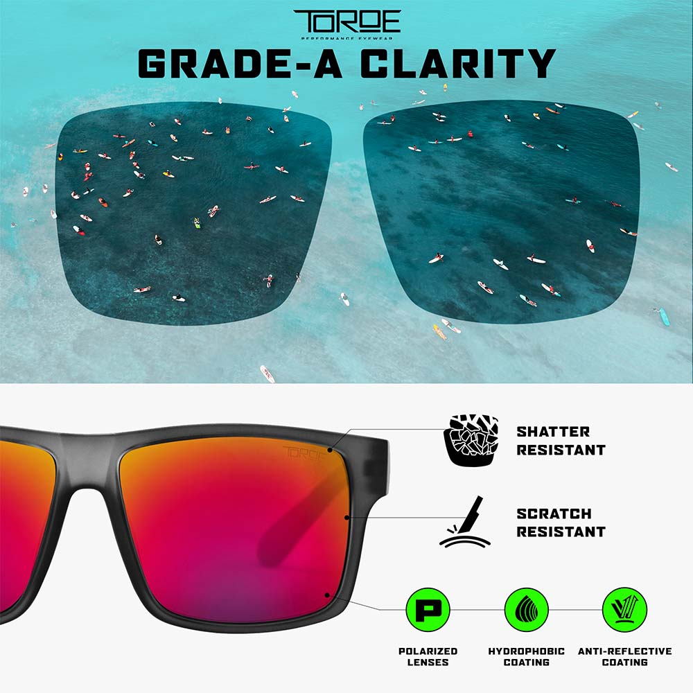 Purple Pink Polarized Mirrored Sunglasses for Outdoor Sports