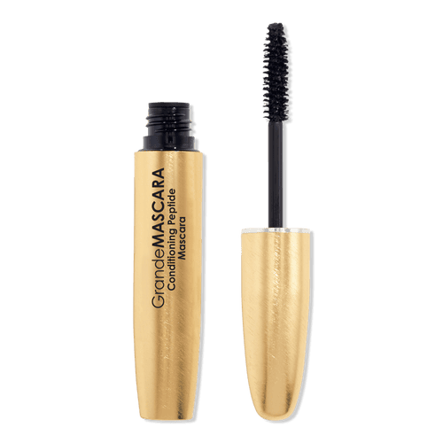 Grande Cosmetics conditioning peptide mascara in black tube with gold accents