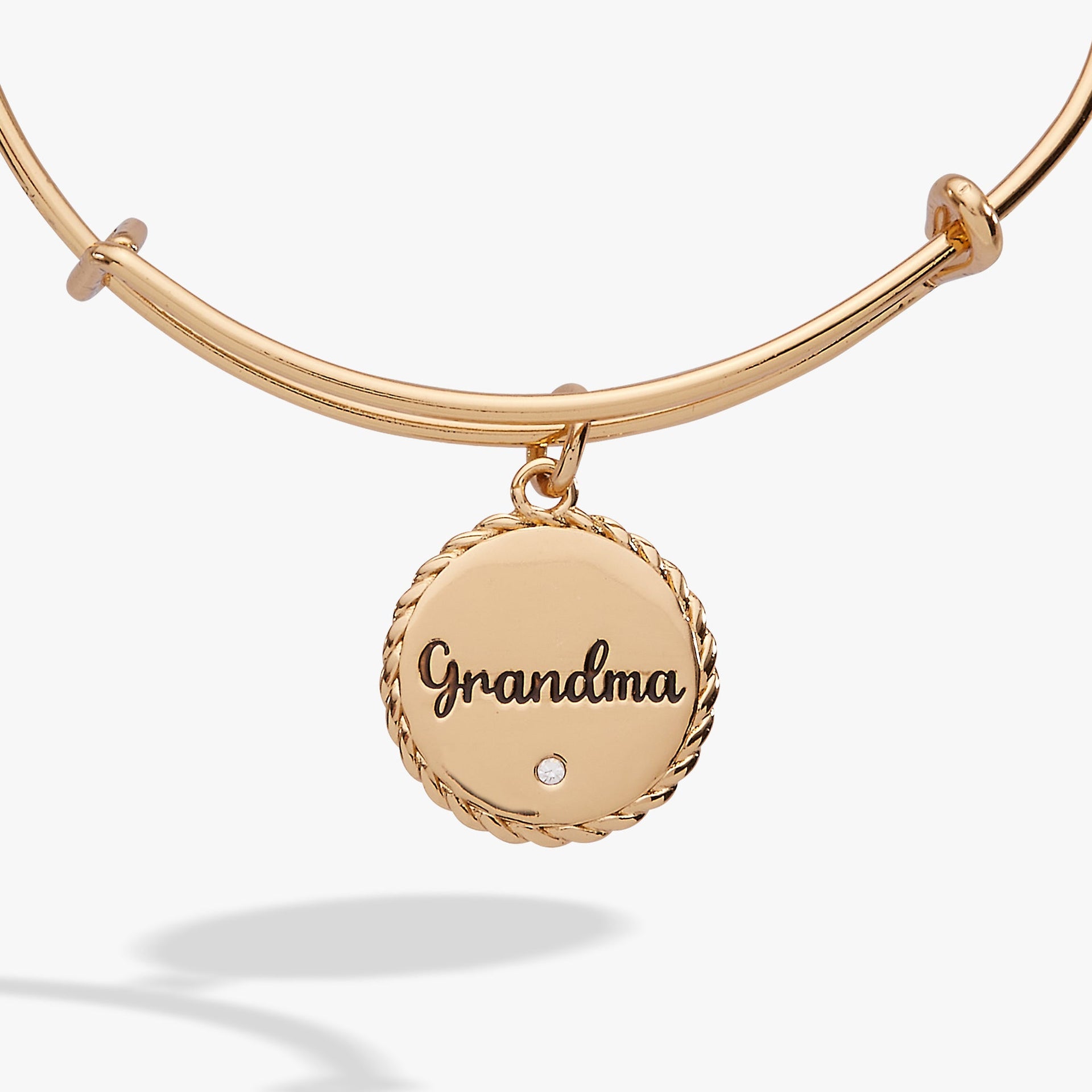 Grandma Wise and Warm Charm Bangle in Gold or Silver